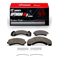 Optimum OE Brake Pads & Hardware Kit, 1995-2006 GM, Position: Front & Rear