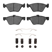 Optimum OE Brake Pads & Hardware Kit, 2004-2009 Mercedes-Benz, Position: Front