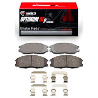 Optimum OE Brake Pads & Hardware Kit, 2001-2009 Kia/Hyundai/Genesis, Position: Front