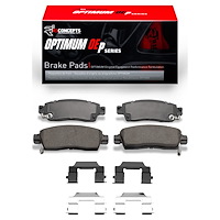 Optimum OE Brake Pads & Hardware Kit, 2002-2019 GM, Position: Rear