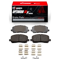 Optimum OE Brake Pads & Hardware Kit, 2001-2007 Lexus/Toyota/Scion, Position: Front