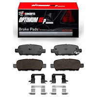 Optimum OE Brake Pads & Hardware Kit, Fits Select Fits Multiple Makes/Models, Position: Rear