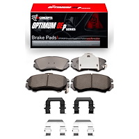 Optimum OE Brake Pads & Hardware Kit, 2002-2013 Kia/Hyundai/Genesis, Position: Front