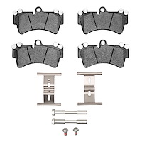 Optimum OE Brake Pads & Hardware Kit, 2003-2015 Audi/Porsche/Volkswagen, Position: Front