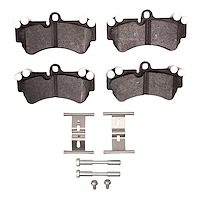 Optimum OE Brake Pads & Hardware Kit, 2003-2018 Fits Multiple Makes/Models, Position: Front