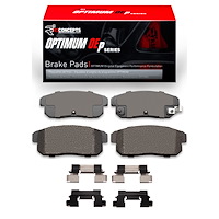 Optimum OE Brake Pads & Hardware Kit, 2004-2011 Ford/Lincoln/Mercury/Mazda, Position: Rear