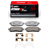 Optimum OE Brake Pads & Hardware Kit, 2004-2009 Ford/Lincoln/Mercury/Mazda, Position: Front