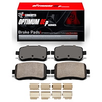 Optimum OE Brake Pads & Hardware Kit, 2004-2007 Ford/Lincoln/Mercury/Mazda, Position: Rear