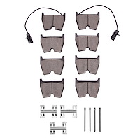 Optimum OE Brake Pads & Hardware Kit, 2003-2016 Audi/Porsche/Volkswagen, Position: Front