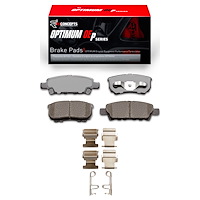Optimum OE Brake Pads & Hardware Kit, 2004-2017 Fits Multiple Makes/Models, Position: Rear