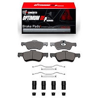 Optimum OE Brake Pads & Hardware Kit, 2009-2012 Ford/Lincoln/Mercury/Mazda, Position: Front