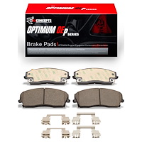 Optimum OE Brake Pads & Hardware Kit, Fits Select Mopar, Position: Front