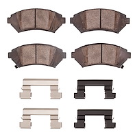 Optimum OE Brake Pads & Hardware Kit, 2005-2005 GM, Position: Front