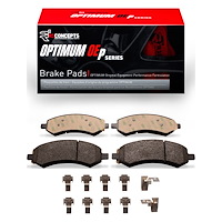 Optimum OE Brake Pads & Hardware Kit, Fits Select Fits Multiple Makes/Models, Position: Front