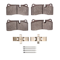 Optimum OE Brake Pads & Hardware Kit, 2008-2021 Audi/Porsche/Volkswagen, Position: Rear