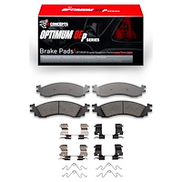 Optimum OE Brake Pads & Hardware Kit, 2006-2010 Ford/Lincoln/Mercury/Mazda, Position: Front
