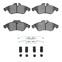 Optimum OE Brake Pads & Hardware Kit, 2002-2006 Fits Multiple Makes/Models, Position: Front