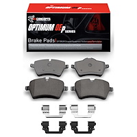 Optimum OE Brake Pads & Hardware Kit, 2011-2016 Mini, Position: Front