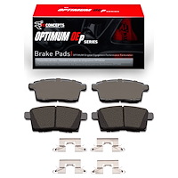 Optimum OE Brake Pads & Hardware Kit, 2007-2015 Ford/Lincoln/Mercury/Mazda, Position: Rear