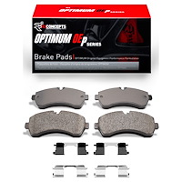 Optimum OE Brake Pads & Hardware Kit, 2006-2021 Fits Multiple Makes/Models, Position: Front & Rear