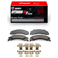 Optimum OE Brake Pads & Hardware Kit, Fits Select Ford/Lincoln/Mercury/Mazda, Position: Rear