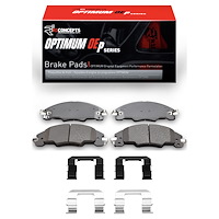 Optimum OE Brake Pads & Hardware Kit, 2008-2011 Ford/Lincoln/Mercury/Mazda, Position: Front