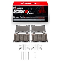 Optimum OE Brake Pads & Hardware Kit, Fits Select Infiniti/Nissan, Position: Front