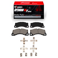 Optimum OE Brake Pads & Hardware Kit, 2009-2019 Audi/Porsche/Volkswagen, Position: Front