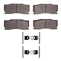 Optimum OE Brake Pads & Hardware Kit, 2008-2009 Jaguar, Position: Front
