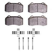 Optimum OE Brake Pads & Hardware Kit, Fits Select Fits Multiple Makes/Models, Position: Front