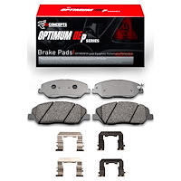 Optimum OE Brake Pads & Hardware Kit, 2009-2011 Kia/Hyundai/Genesis, Position: Front