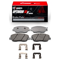 Optimum OE Brake Pads & Hardware Kit, 2009-2010 Kia/Hyundai/Genesis, Position: Front
