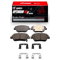Optimum OE Brake Pads & Hardware Kit, 2009-2016 Kia/Hyundai/Genesis, Position: Front