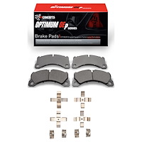 Optimum OE Brake Pads & Hardware Kit, 2011-2020 Audi/Porsche/Volkswagen, Position: Front
