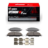 Optimum OE Brake Pads & Hardware Kit, 2005-2014 Ford/Lincoln/Mercury/Mazda, Position: Front