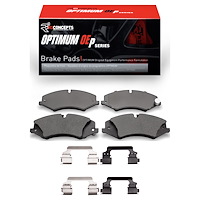 Optimum OE Brake Pads & Hardware Kit, 2010-2017 Land Rover, Position: Front
