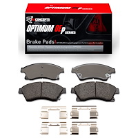 Optimum OE Brake Pads & Hardware Kit, 2011-2017 GM, Position: Front