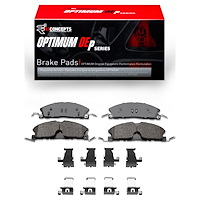 Optimum OE Brake Pads & Hardware Kit, 2013-2019 Ford/Lincoln/Mercury/Mazda, Position: Front