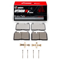 Optimum OE Brake Pads & Hardware Kit, 2013-2020 Audi/Porsche/Volkswagen, Position: Front