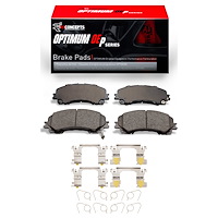 Optimum OE Brake Pads & Hardware Kit, Fits Select Infiniti/Nissan, Position: Front