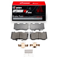 Optimum OE Brake Pads & Hardware Kit, Fits Select Ford/Lincoln/Mercury/Mazda, Position: Front