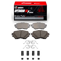 Optimum OE Brake Pads & Hardware Kit, Fits Select Mercedes-Benz, Position: Rear