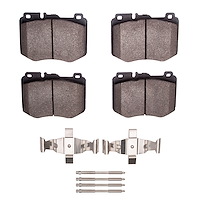 Optimum OE Brake Pads & Hardware Kit, 2015-2021 Mercedes-Benz, Position: Front