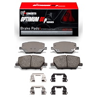 Optimum OE Brake Pads & Hardware Kit, Fits Select Mopar, Position: Front