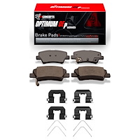 Optimum OE Brake Pads & Hardware Kit, Fits Select Kia/Hyundai/Genesis, Position: Rear