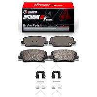 Optimum OE Brake Pads & Hardware Kit, 2015-2020 Kia/Hyundai/Genesis, Position: Rear