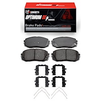 Optimum OE Brake Pads & Hardware Kit, Fits Select Kia/Hyundai/Genesis, Position: Front