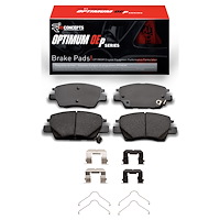 Optimum OE Brake Pads & Hardware Kit, Fits Select GM, Position: Front