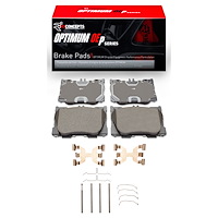 Optimum OE Brake Pads & Hardware Kit, Fits Select Mercedes-Benz, Position: Front