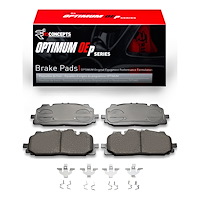 Optimum OE Brake Pads & Hardware Kit, Fits Select Audi/Porsche/Volkswagen, Position: Front